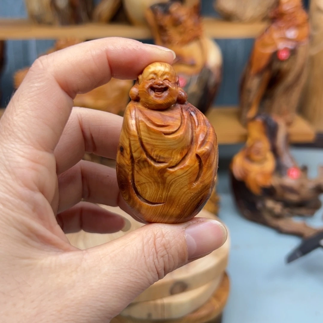 周***柏木崖柏木摆件手把件，