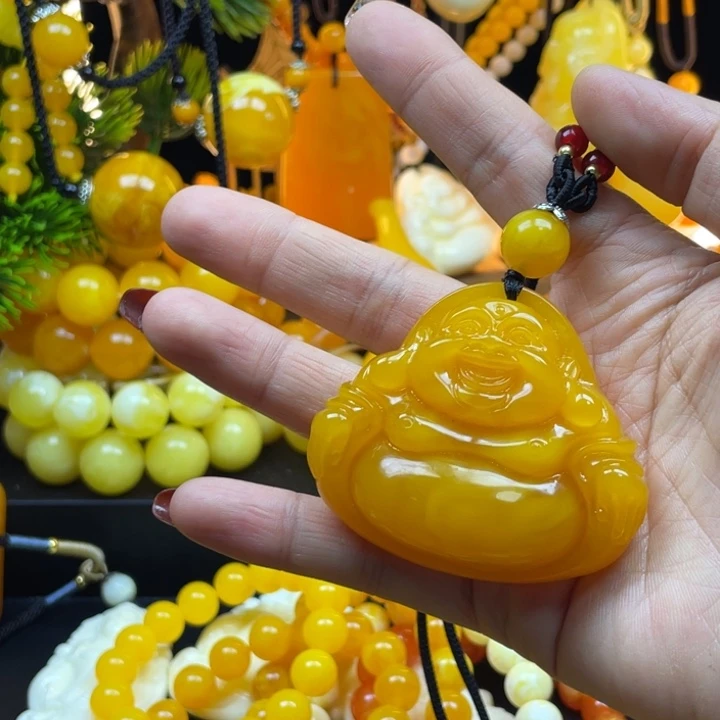 嘉***）非金属老蜜佛牌小号