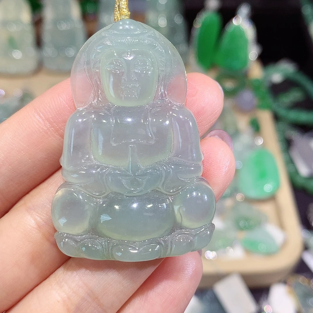 颈饰未镶嵌翡翠观音