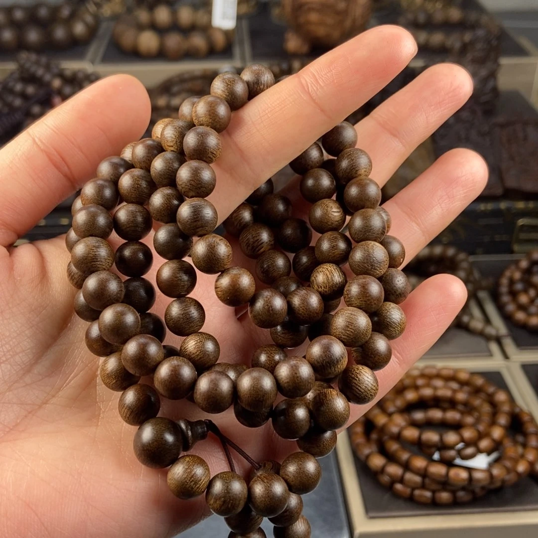 沉香手串顾越南芽庄白棋楠