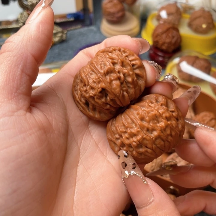 文玩核桃把件呜***我磨盘