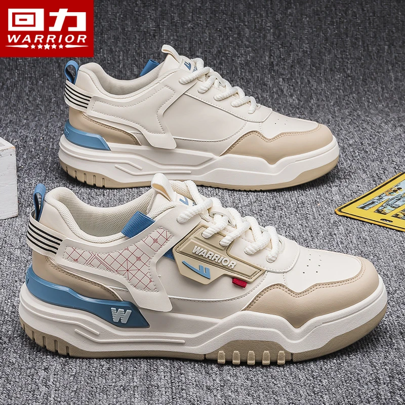 回力男鞋2025夏季时尚百搭板鞋潮流韩版皮面休闲鞋平底低帮潮鞋子