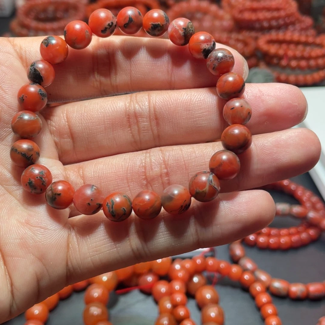 南红玛瑙手链未镶嵌