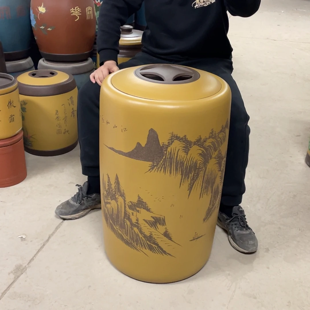 宜兴原矿紫砂茶叶罐