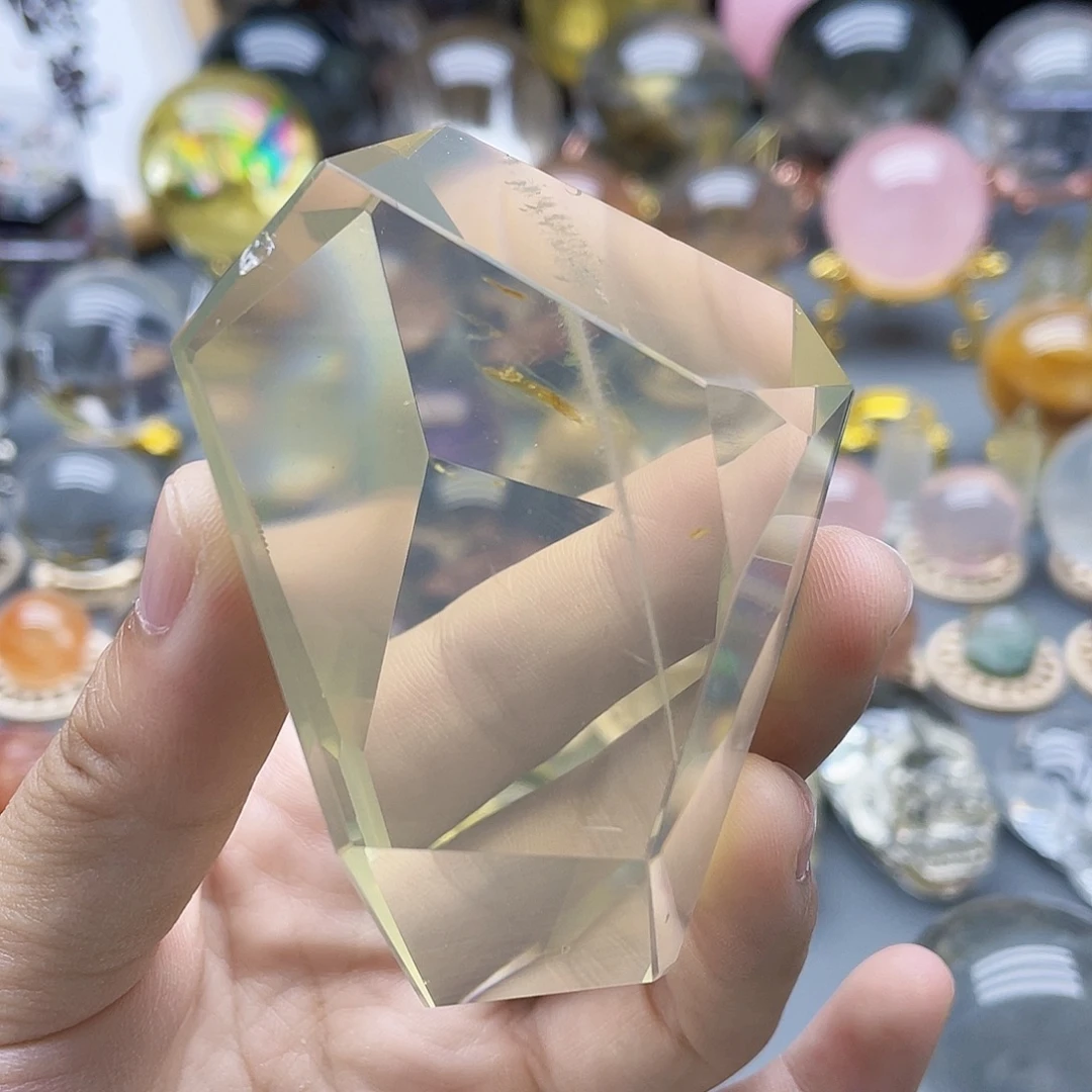 未镶嵌珠宝半成品水晶天然黄水晶