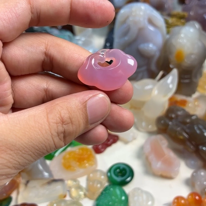 玛瑙/玉髓未镶嵌吊坠(不含链)