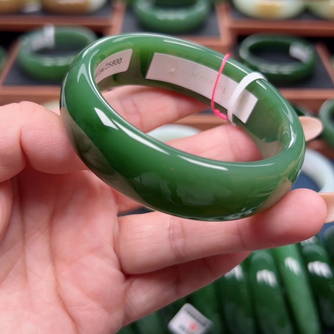 未镶嵌手镯和田玉（碧玉）5758圈口