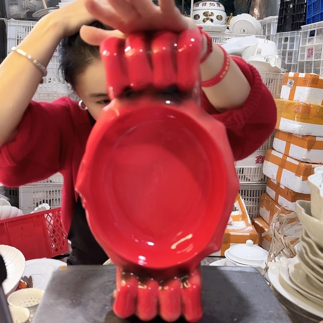 盘微瑕产品………红螃蟹一只