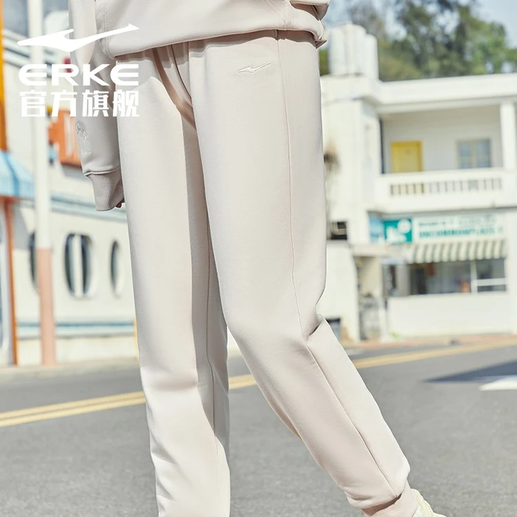 鸿星尔克运动裤新疆棉针织休闲长裤卫裤百搭休闲裤52222302099