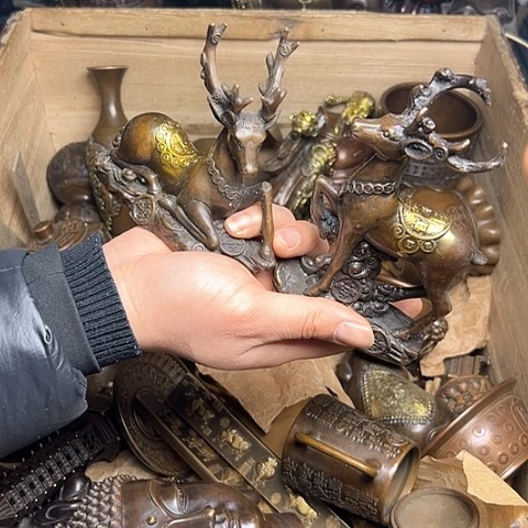 铜制工艺把玩摆件