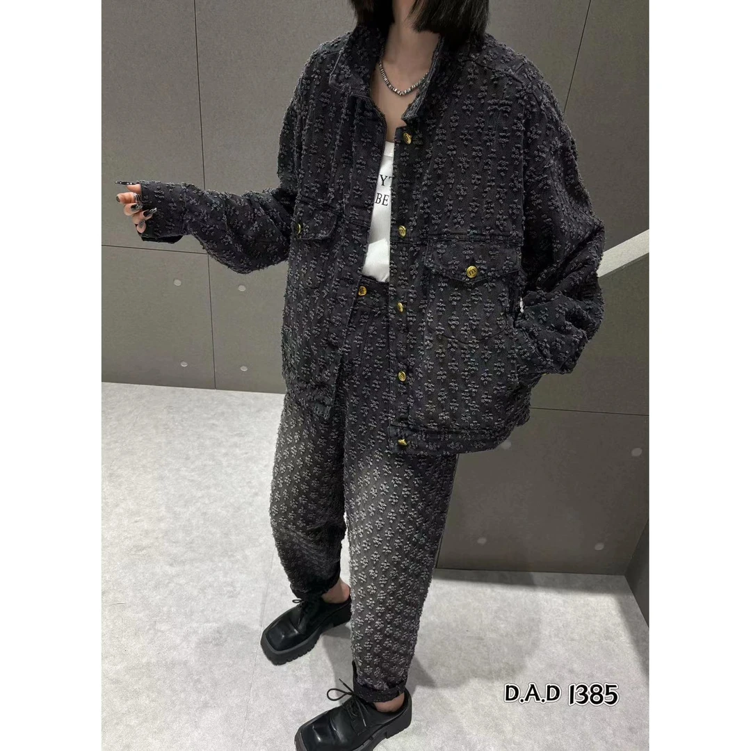 季公子2025春季新款提花设计女外套1385