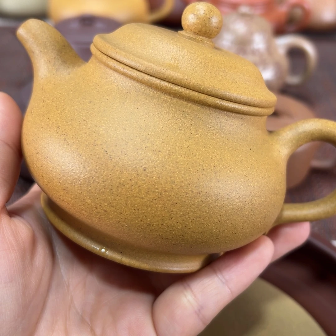 紫砂茶杯黄金段封釉