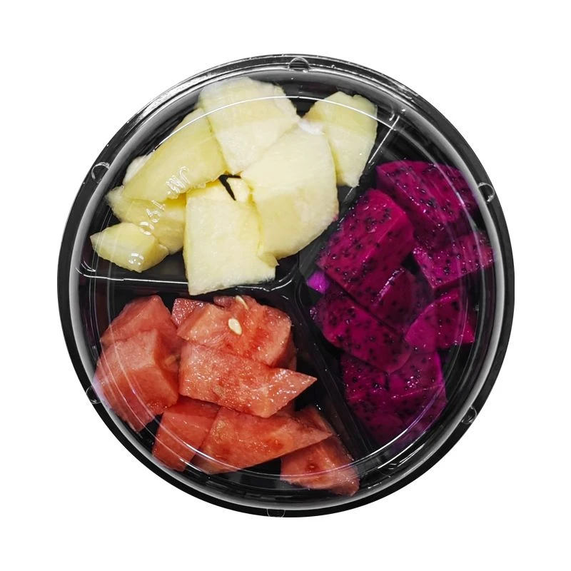 果切（西瓜+蜜瓜+火龙果）400g/盒新鲜现切果切