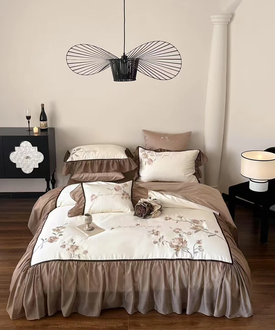 《红艳家纺》 繁花长绒棉四件套