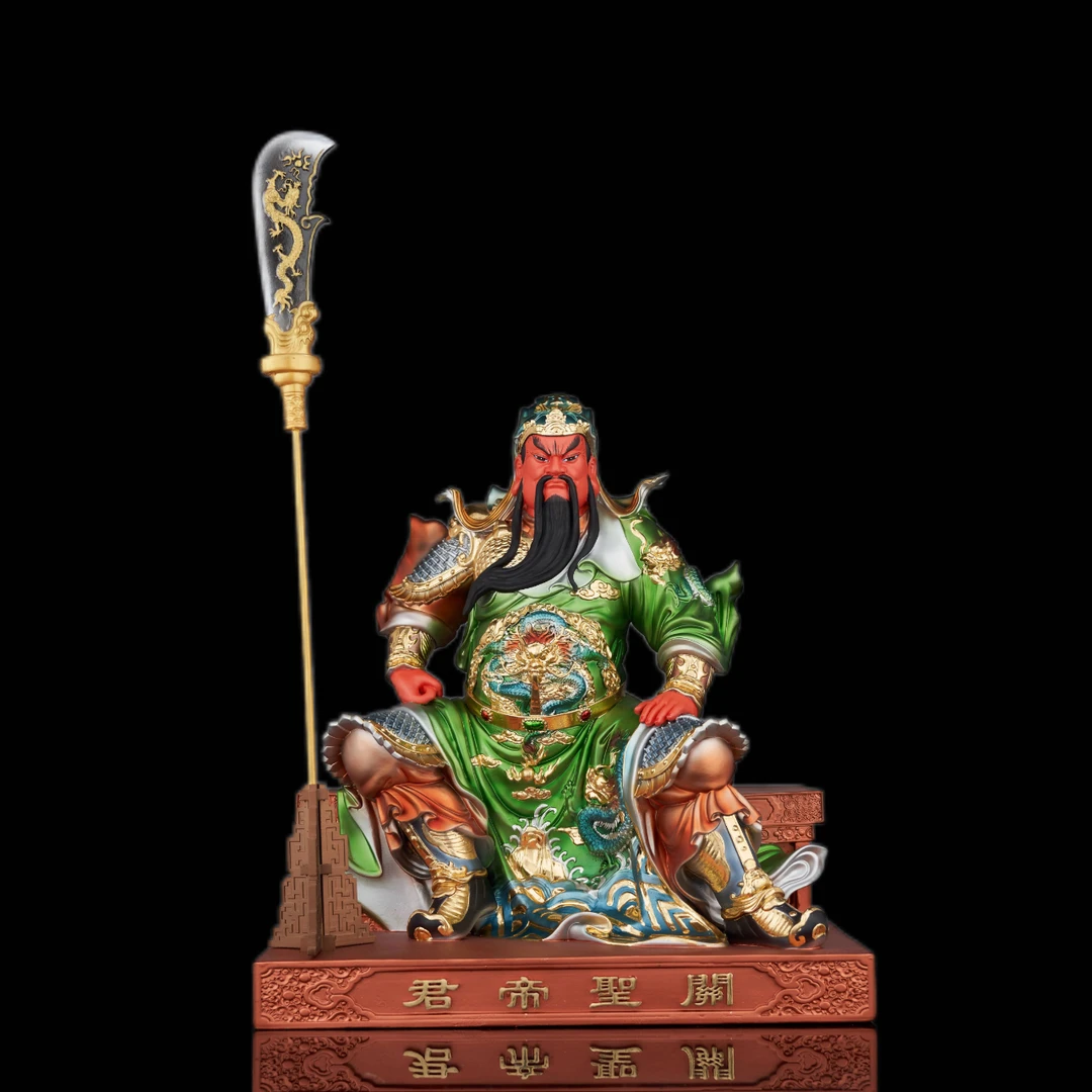 树脂关公摆件关圣帝君关二爷工艺品