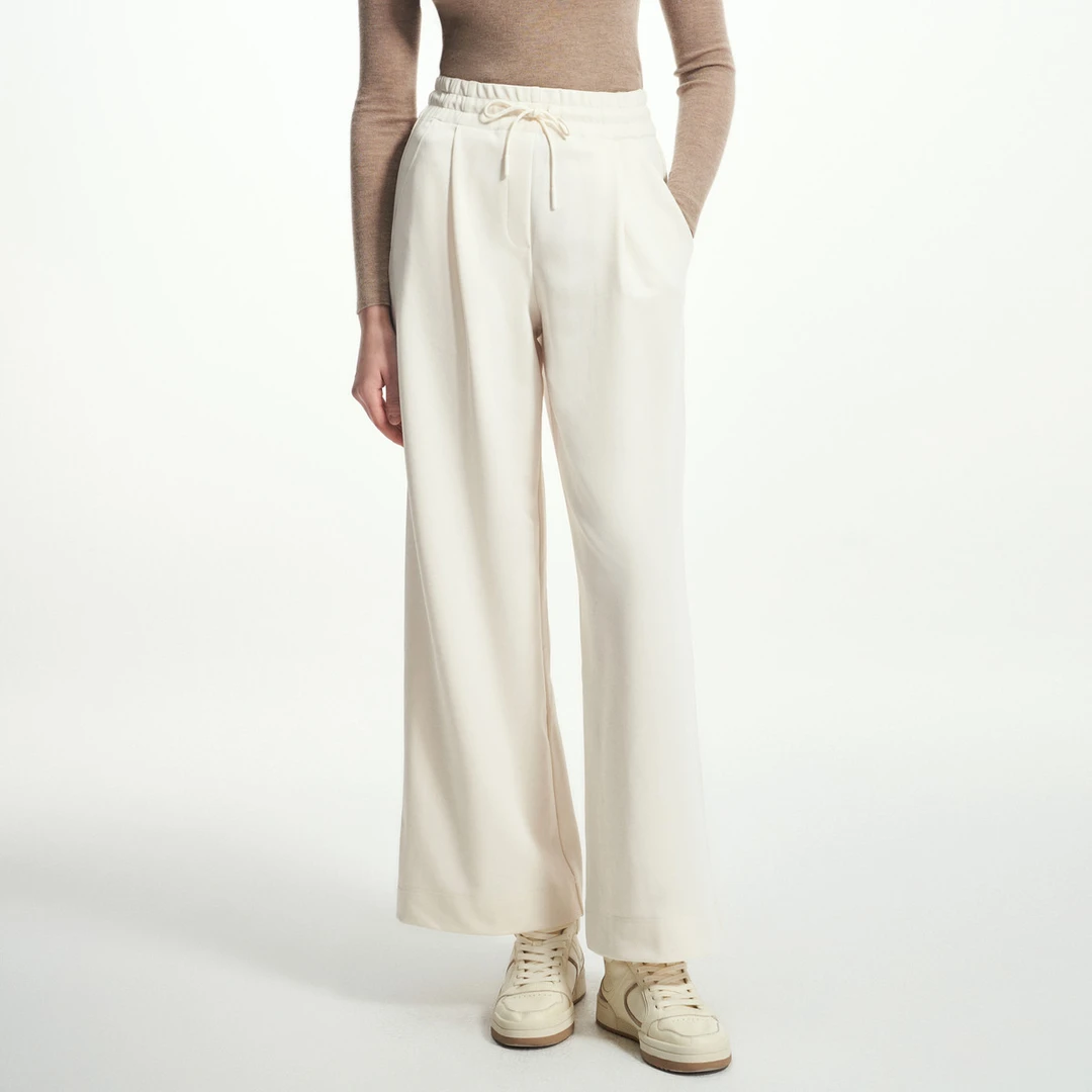 FALEMIG-萝家春秋简约时尚宽松阔腿休闲裤K04200