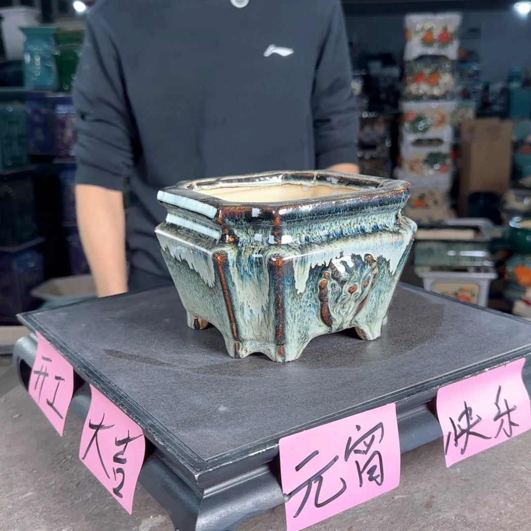一风堂石湾花盆。微瑕