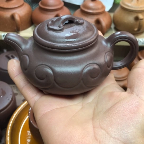 茶壶紫砂紫泥仿古如意180豪升左右