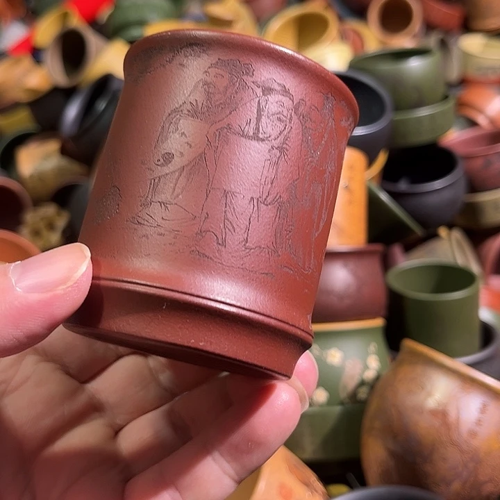 紫砂茶杯全手工紫砂主人杯