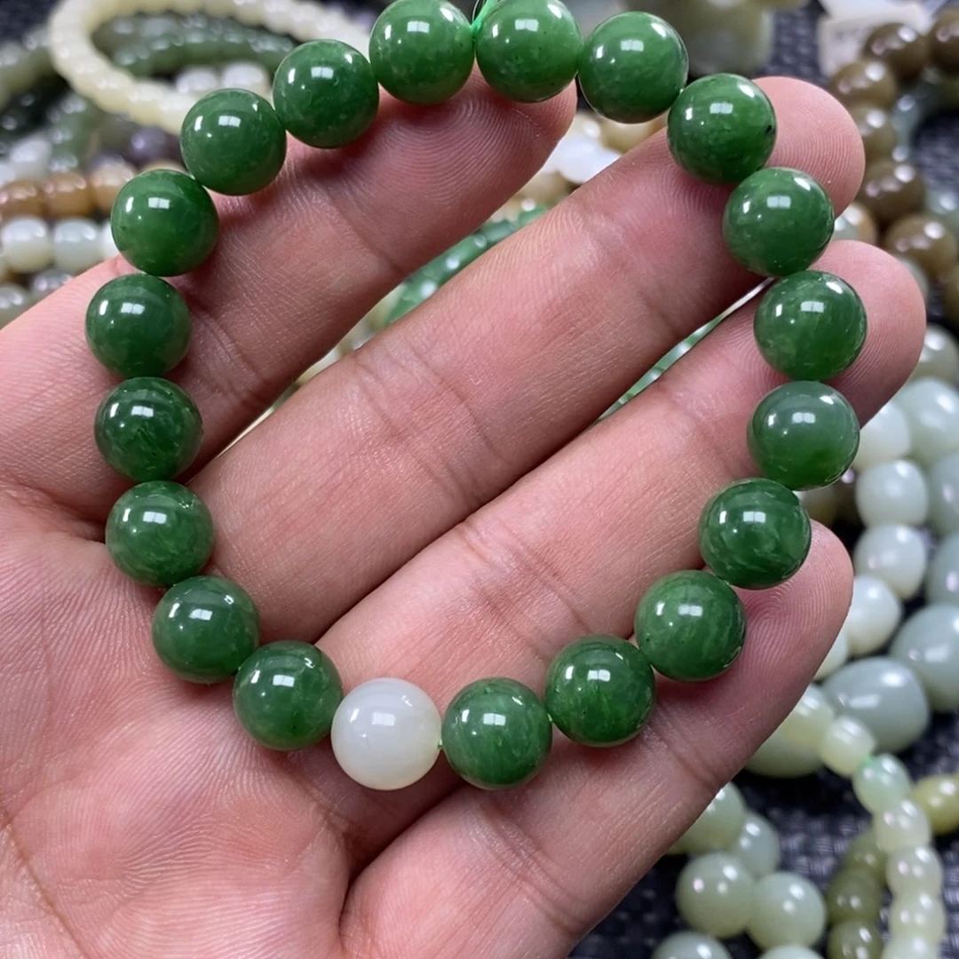 和田玉未镶嵌手链