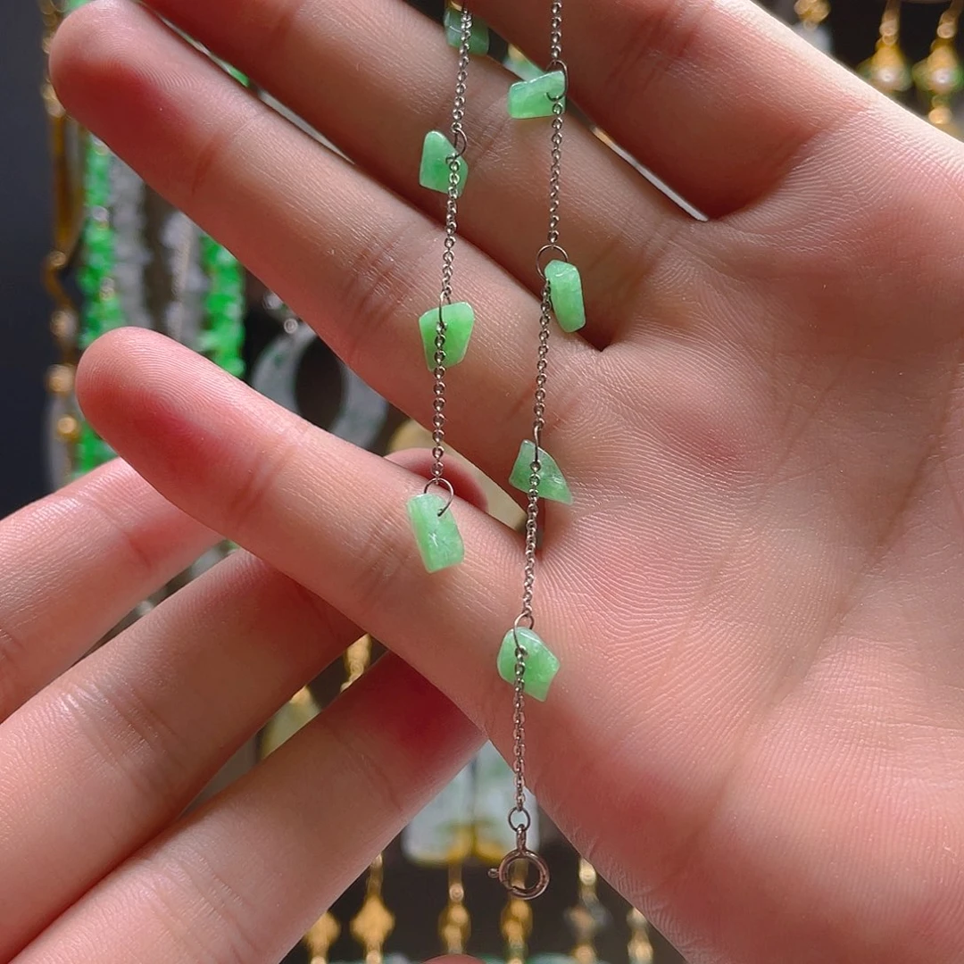 翡翠未镶嵌耳饰翡翠