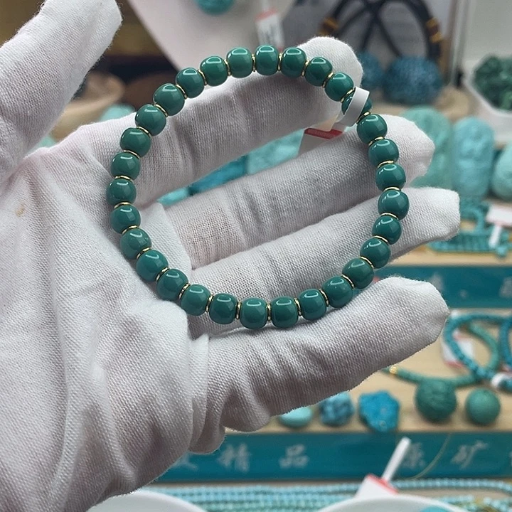 未镶嵌绿松石套链单圈6.5