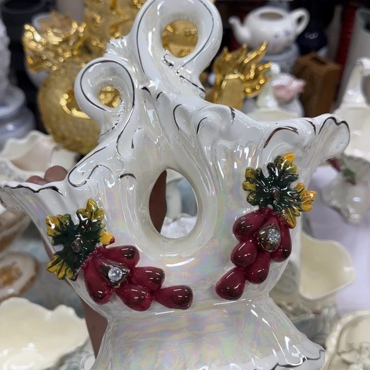 瓷片陶瓷工艺花瓶摆件