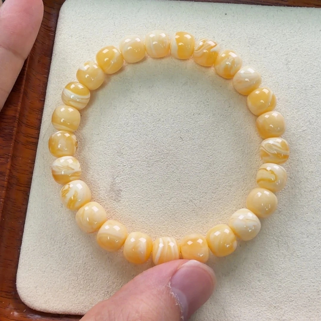 琥珀未镶嵌珠宝奇石9.4mm同料