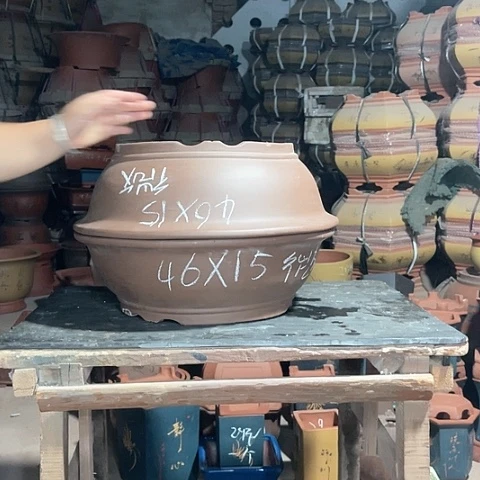 紫砂花盆大碗盆两个微