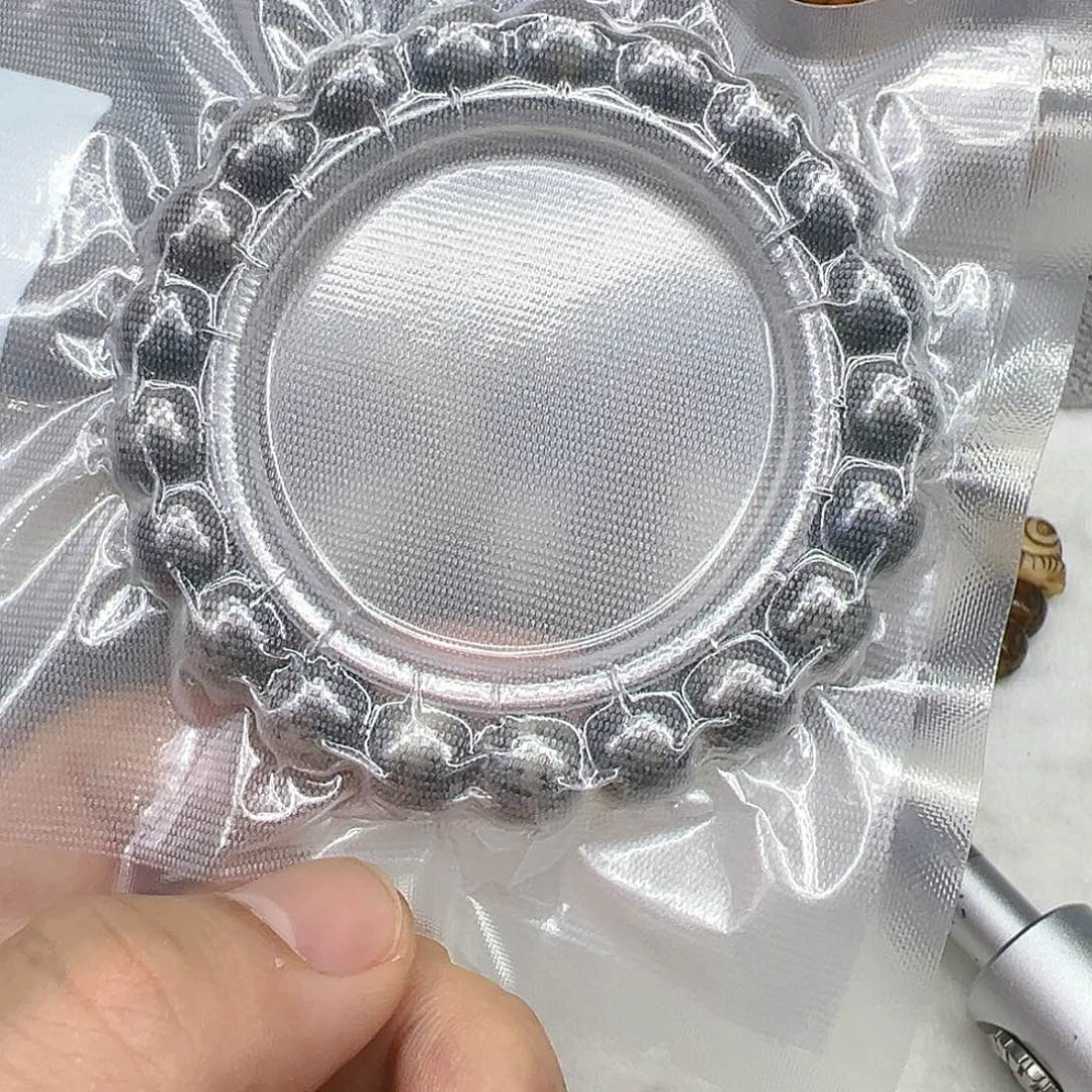 星月菩提手串43高端黑冰灰星月菩提单圈11×10