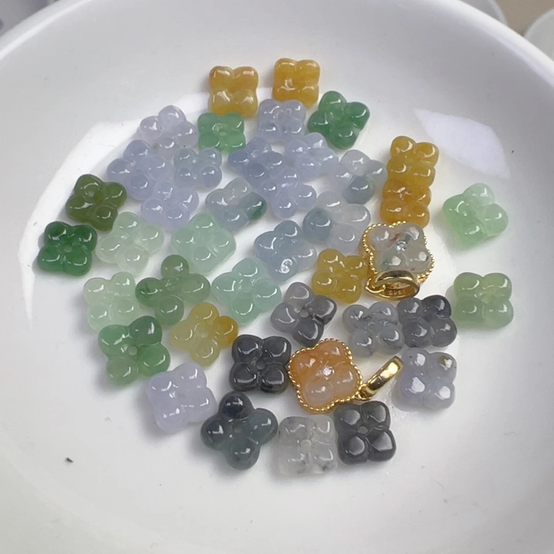 翡翠散珠桂花四叶草一颗