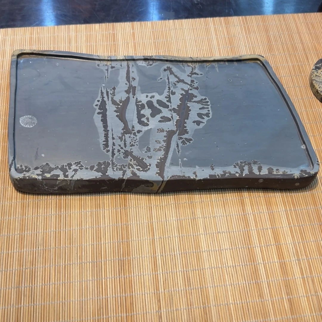 天然国画石干泡台23*12