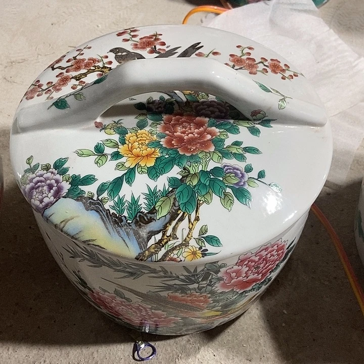 瓷片景德镇陶瓷罐10斤