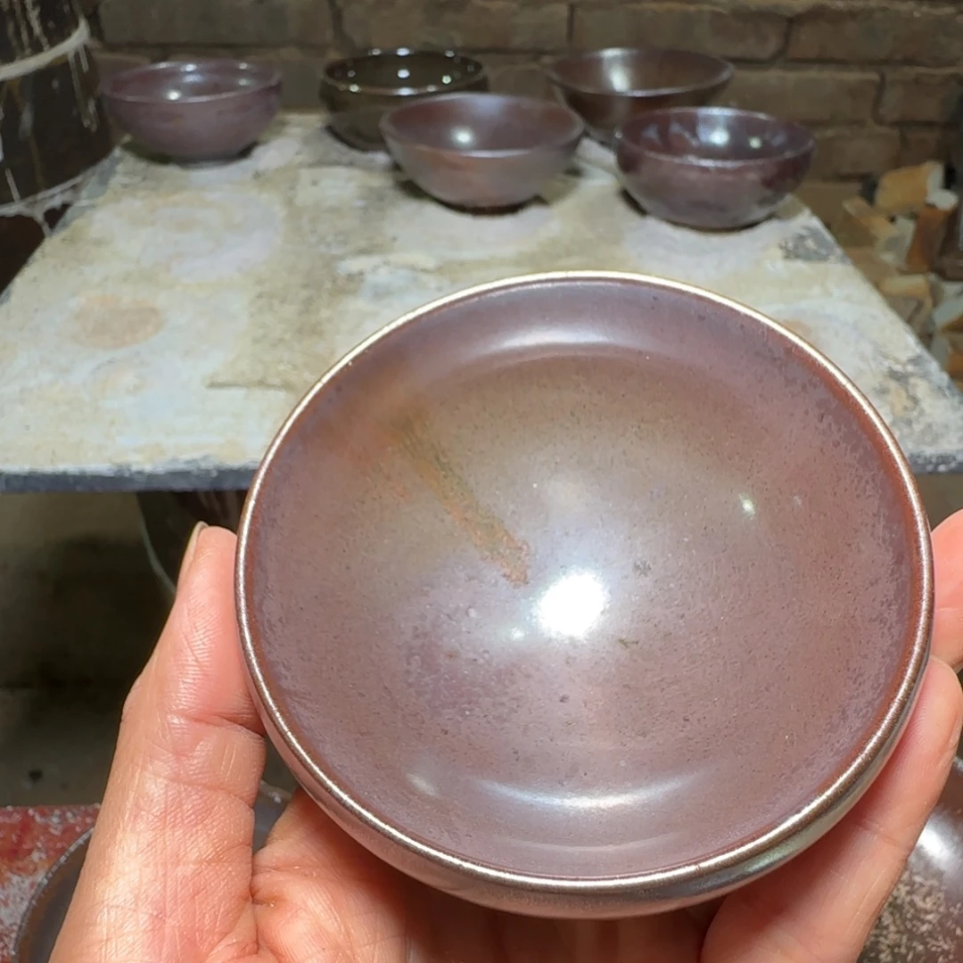 你***墙柴烧建盏茶盏茶杯457
