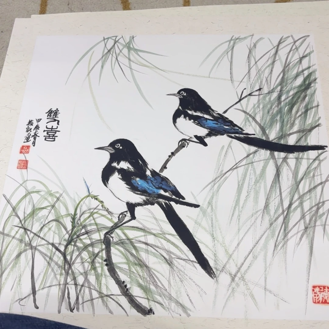 国画50-50卡纸作品艺