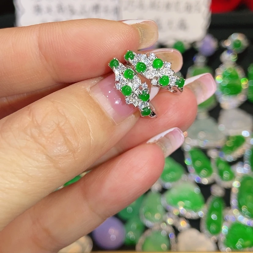 【闪购商品】未镶嵌翡翠耳饰天然翡翠