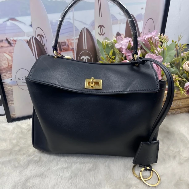 99新 Balenciaga/巴黎世家 巴黎世家黑金rodeo手提包