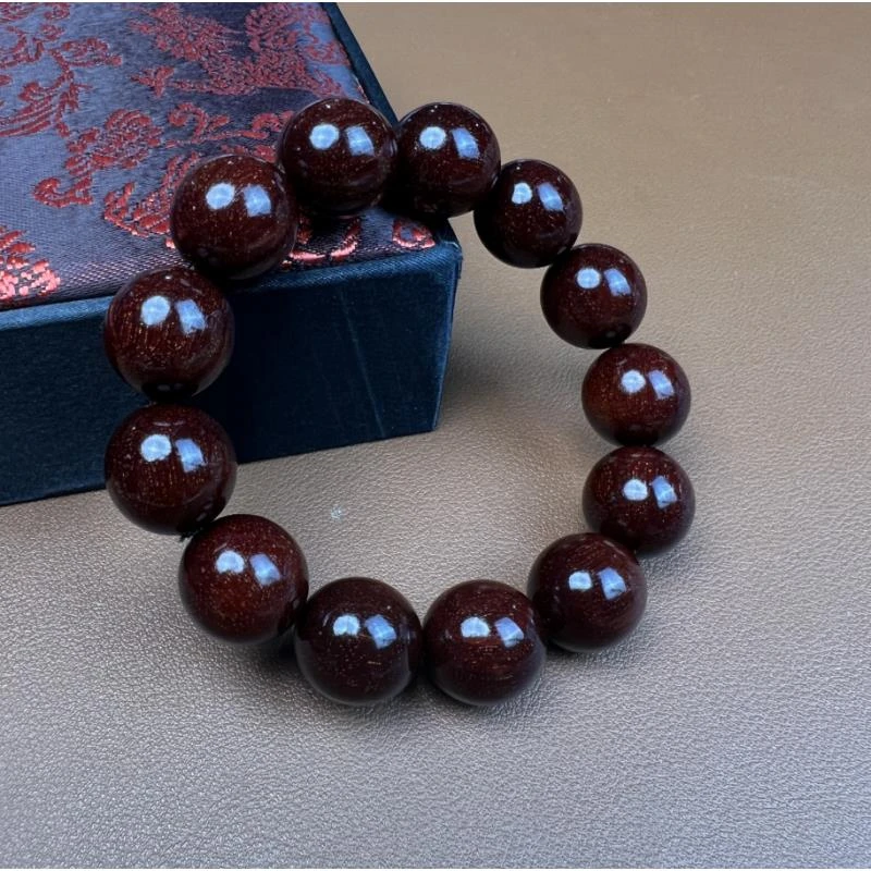 小叶紫檀精美手串满金星-LQ754