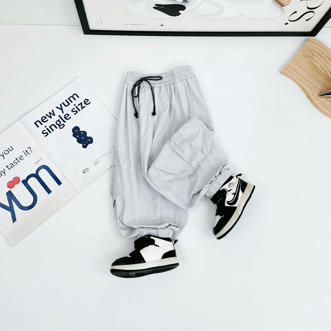 男童裤子薄款休闲裤工装速干长裤儿童宝宝潮BAO25028悠悠童话童装