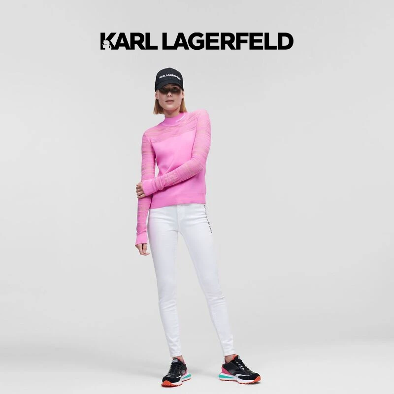 【晨粉专享价】KARL LAGERFELD秋冬新款镂空针织衫老佛爷225W2001
