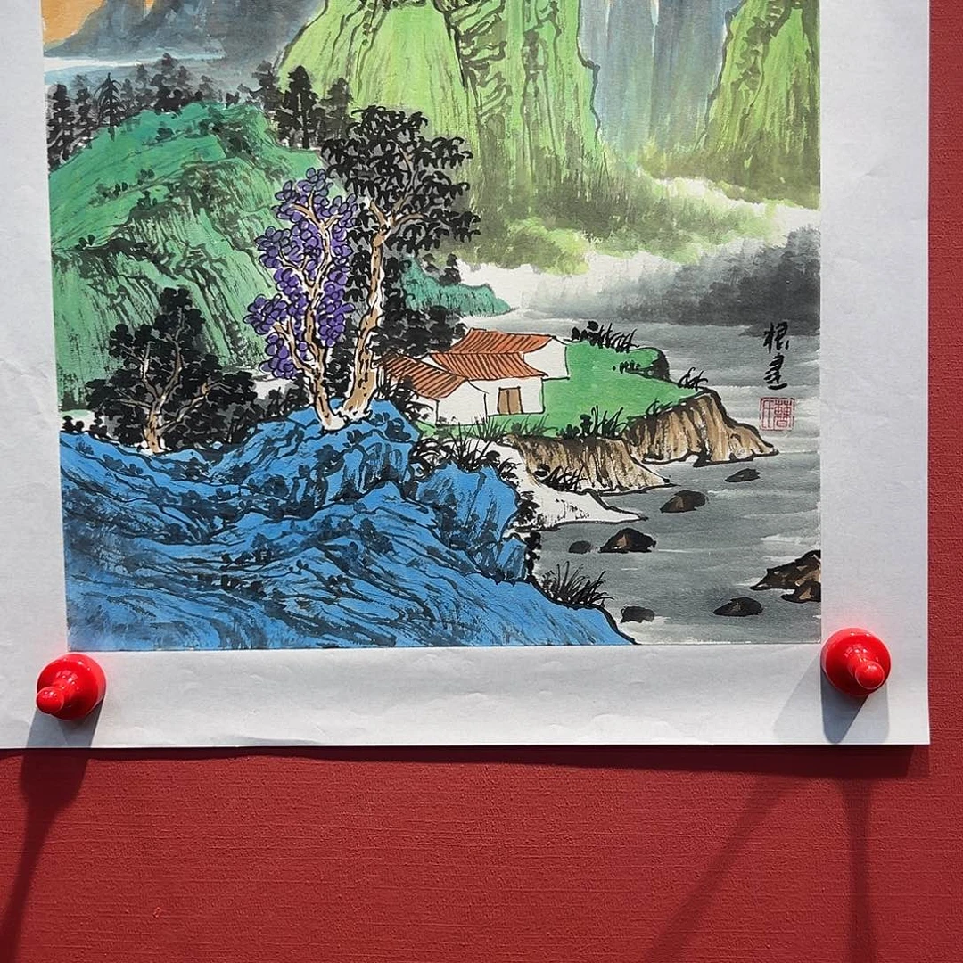 国画曹根建国画作品