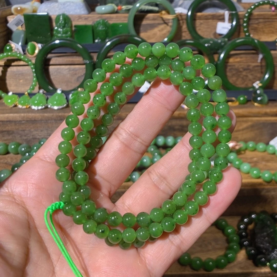 【闪购商品】吊坠(不含链)未镶嵌和田玉乌兰海碧玉项链 6