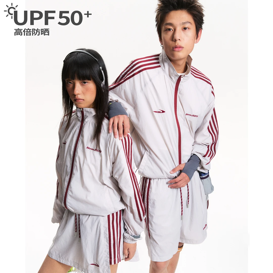 【江南先生】美式复古UPF50＋防晒套装夏情侣运动时尚外套JN52Y50
