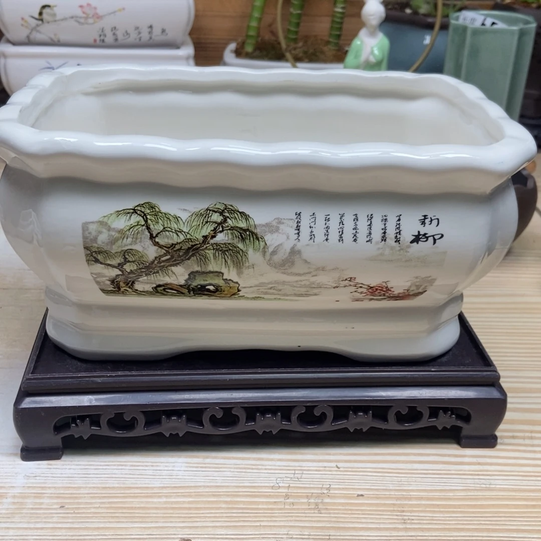 瓷片陶瓷花盆陶瓷艺术
