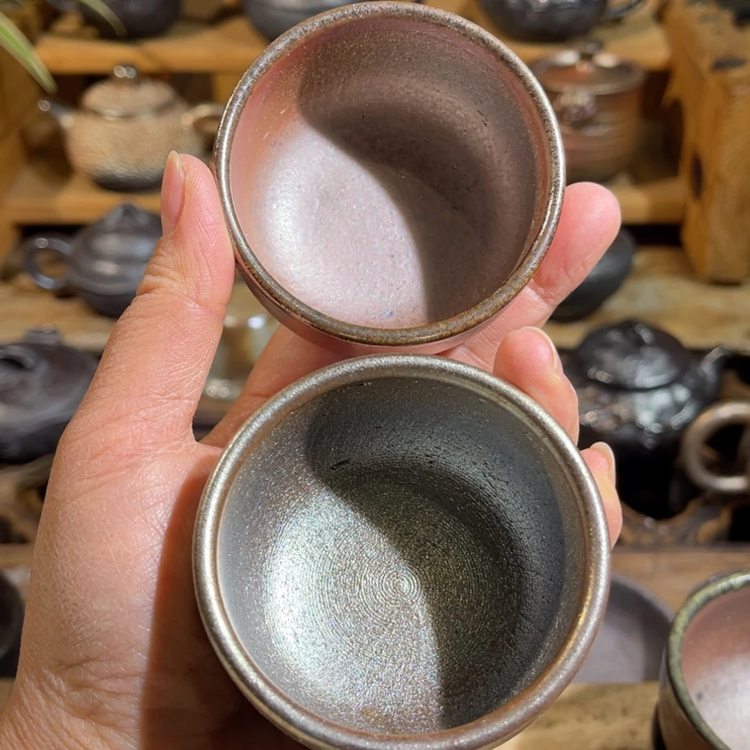 杯女*云南陶泥高温柴烧