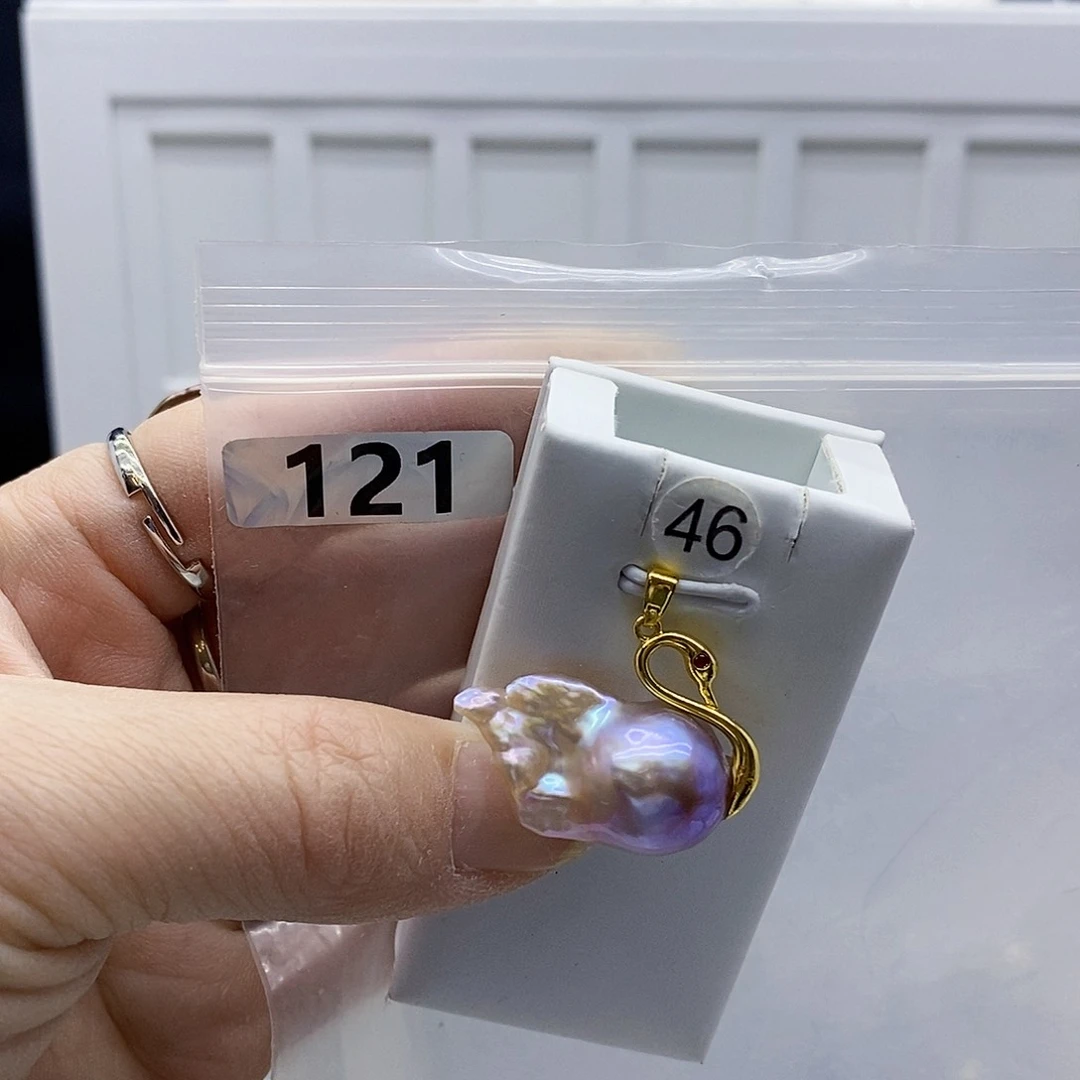 颈饰合金淡水珍珠