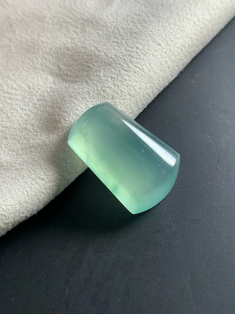 晴水飘花芙蓉底小精品23-15-7厚5g天然缅甸翡翠a货周玉玲高端翡翠