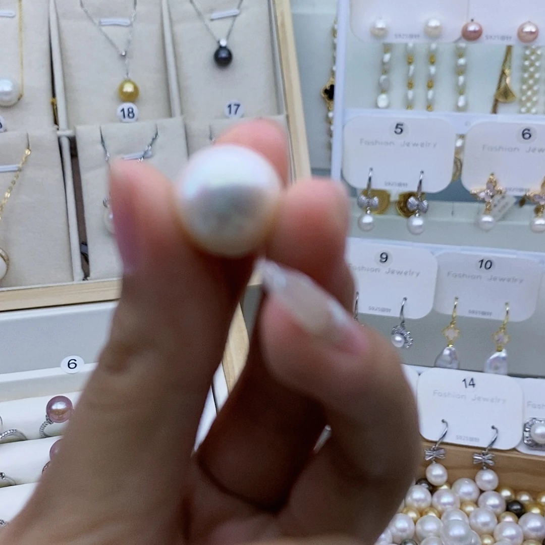 银S925镶嵌淡水珍珠戒指