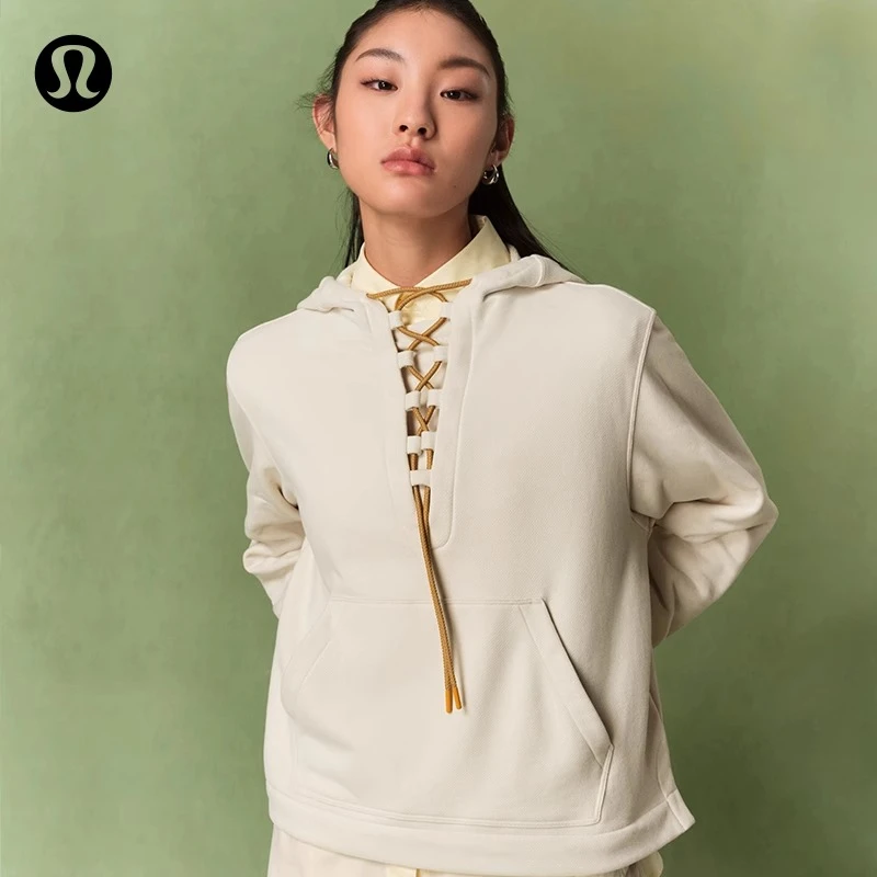 French Terry女士毛圈布绑带款连帽卫衣新年款lululemon丨LW3IJGS