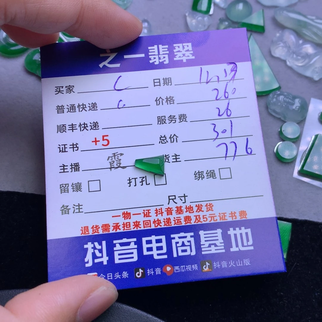 颈饰未镶嵌翡翠C*F